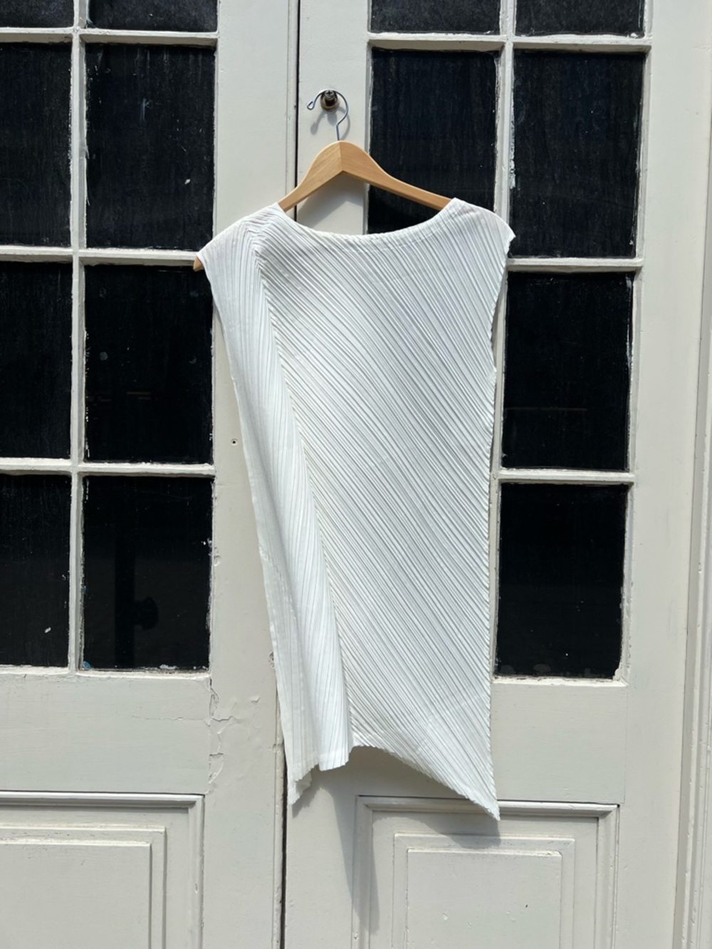 Issey Miyake Pleats Please White Dress